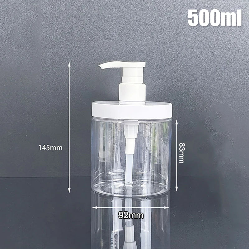 100-800ml Soap Dispenser Bottle Shampoo Shower Gel Bottle Refilable Wide Mouth Lotion Hand Sanitizer Bottle Bathroom Container