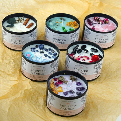 Creative Crystal Aromatherapy Candle 6OZ - Long-Lasting Scented Decor, Unique Gift for Women, Elegant Home Fragrance