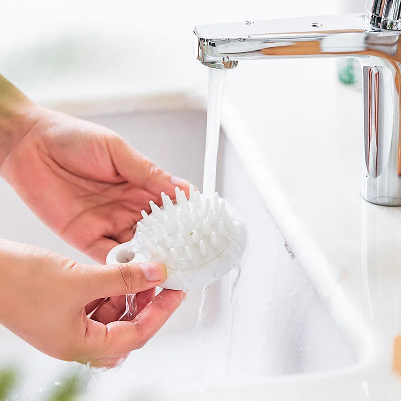Scalp Massager Hair Comb Shampoo Brush, Scrubber with Soft TPE Bristles, Exfoliator for Dandruff Removal,Wet Dry Hair Care