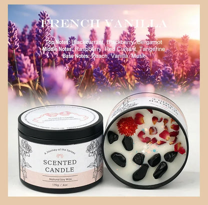 Creative Crystal Aromatherapy Candle 6OZ - Long-Lasting Scented Decor, Unique Gift for Women, Elegant Home Fragrance