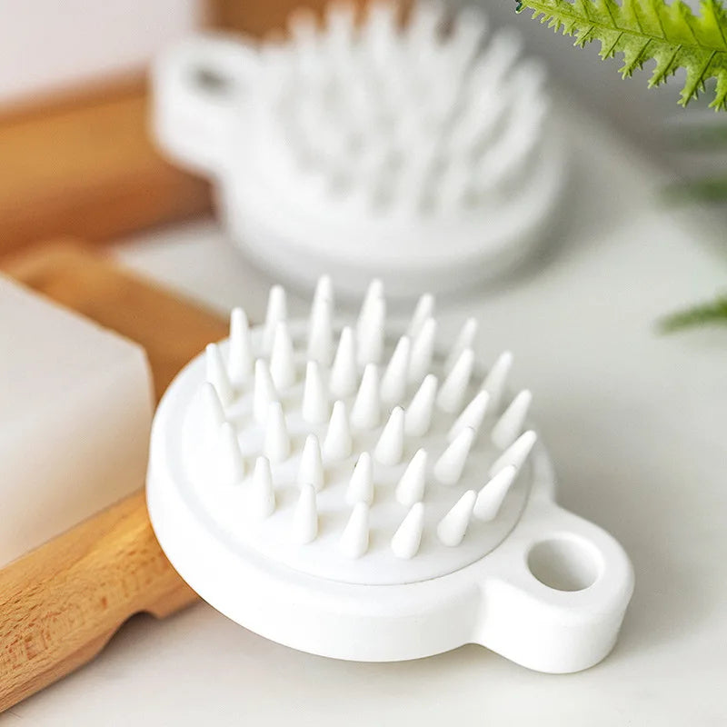 Scalp Massager Hair Comb Shampoo Brush, Scrubber with Soft TPE Bristles, Exfoliator for Dandruff Removal,Wet Dry Hair Care
