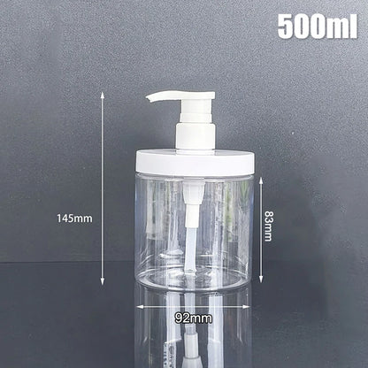 100-800ml Soap Dispenser Bottle Shampoo Shower Gel Bottle Refilable Wide Mouth Lotion Hand Sanitizer Bottle Bathroom Container
