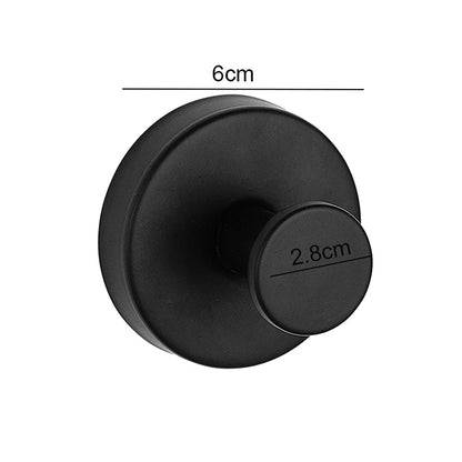 Stainless Steel Suction Cup Hook Waterproof Wall Mounted Hooks Punch-free Kitchen Bathroom Wall Hanger For Towel Clothes