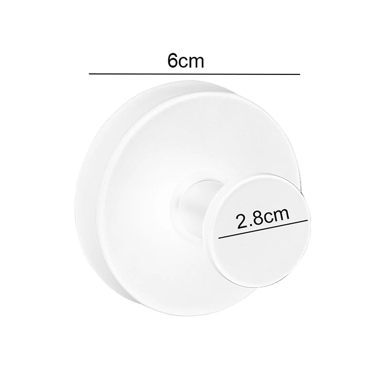 Stainless Steel Suction Cup Hook Waterproof Wall Mounted Hooks Punch-free Kitchen Bathroom Wall Hanger For Towel Clothes