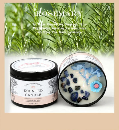 Creative Crystal Aromatherapy Candle 6OZ - Long-Lasting Scented Decor, Unique Gift for Women, Elegant Home Fragrance