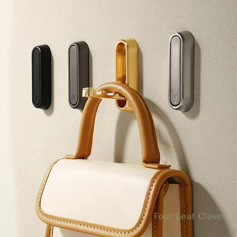 2pcs Foldable Wall Hangings, Metal Foldable Hook Wall Hangings For Bathroom, Kitchen, Bedroom - Space Saving, For Towels, Coats