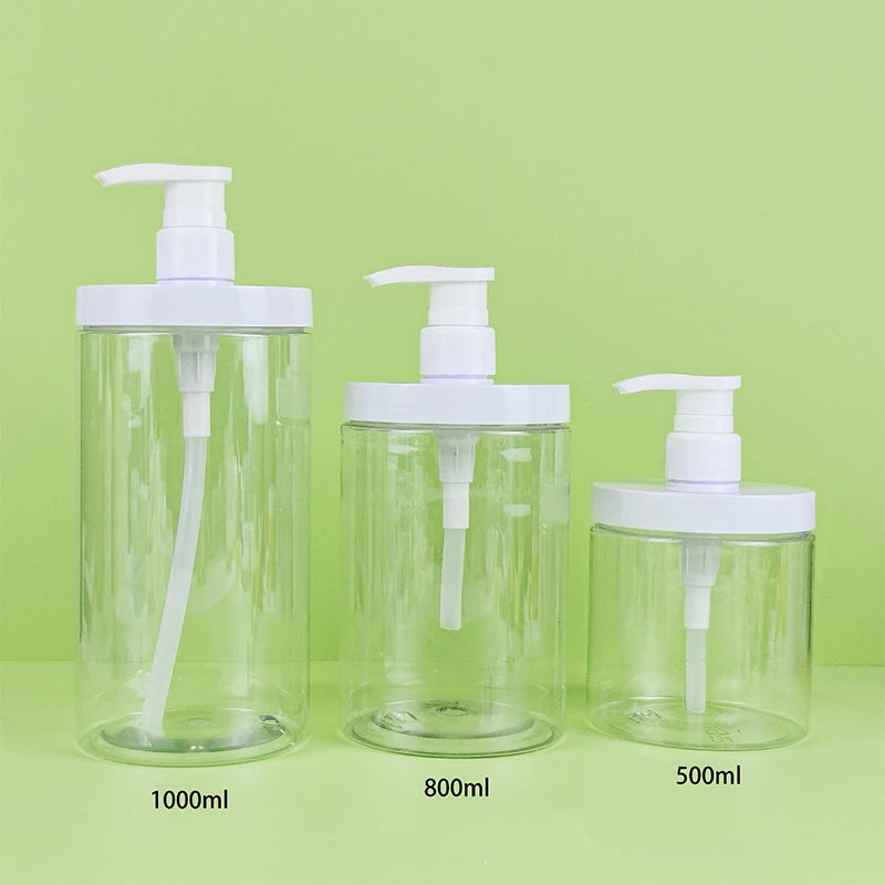 100-800ml Soap Dispenser Bottle Shampoo Shower Gel Bottle Refilable Wide Mouth Lotion Hand Sanitizer Bottle Bathroom Container