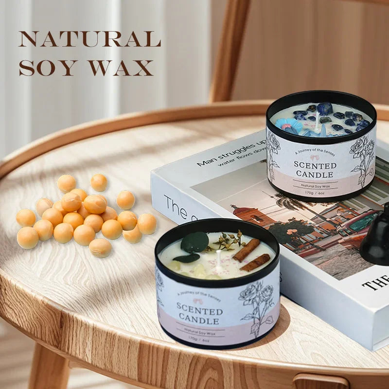 Creative Crystal Aromatherapy Candle 6OZ - Long-Lasting Scented Decor, Unique Gift for Women, Elegant Home Fragrance