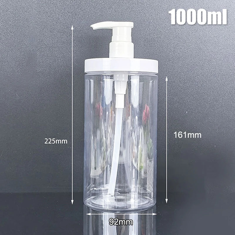 100-800ml Soap Dispenser Bottle Shampoo Shower Gel Bottle Refilable Wide Mouth Lotion Hand Sanitizer Bottle Bathroom Container
