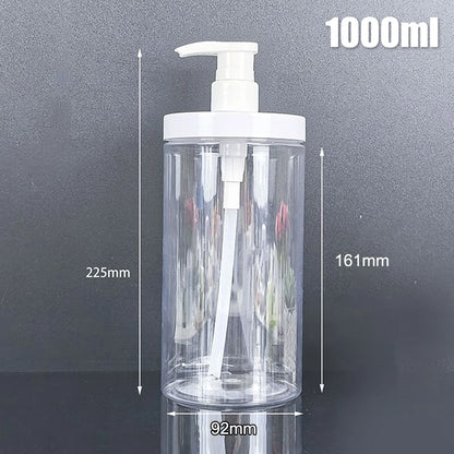100-800ml Soap Dispenser Bottle Shampoo Shower Gel Bottle Refilable Wide Mouth Lotion Hand Sanitizer Bottle Bathroom Container