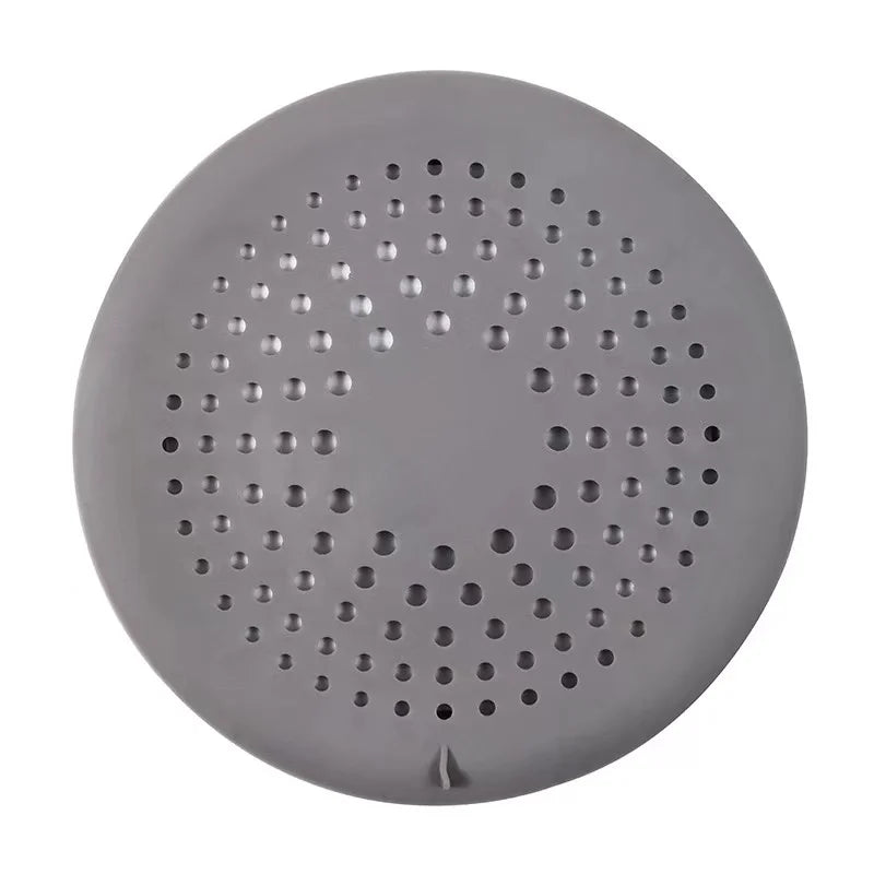 Shower Drain Hair Catcher,Drain Cover Bathroom Tub with Suction Cup 5.9 Inches Silicone Sink Strainer Suit for Bathtub, Kitchen