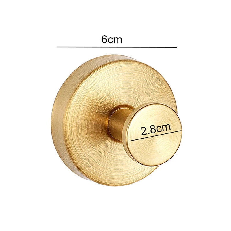 Stainless Steel Suction Cup Hook Waterproof Wall Mounted Hooks Punch-free Kitchen Bathroom Wall Hanger For Towel Clothes