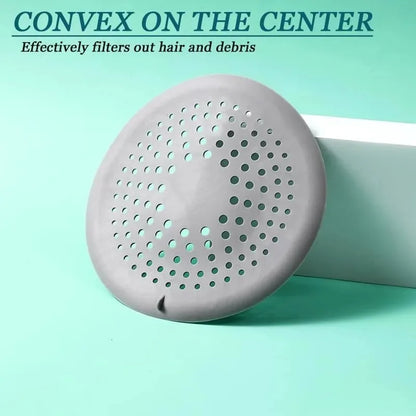 Shower Drain Hair Catcher,Drain Cover Bathroom Tub with Suction Cup 5.9 Inches Silicone Sink Strainer Suit for Bathtub, Kitchen